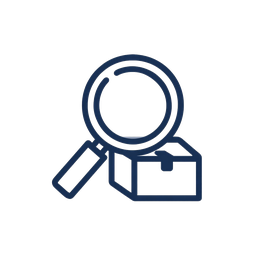 Sourcing service icon showing product search
